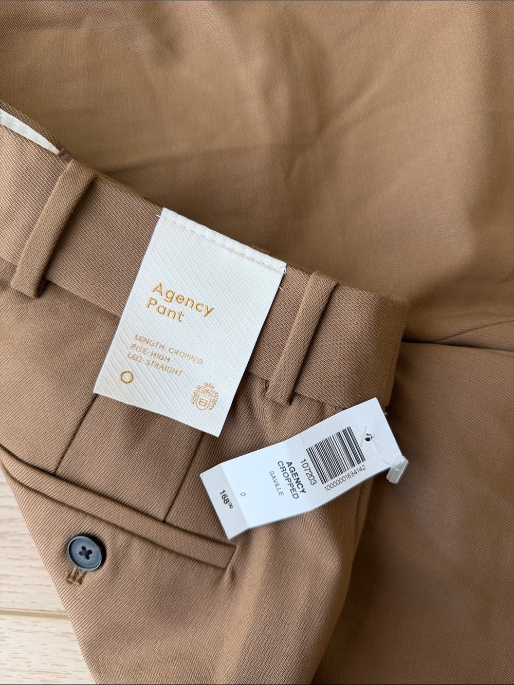 Aritzia Babaton Cropped Agency Pants High Rise Straight - Picture 3 of 3